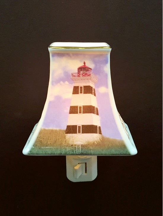 Porcelain PEI West Point Lighthouse Night Light with Gift Box